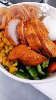 Tandoori Chicken / Salad #shorts #tandoorichicken #salad #vegetablesalad