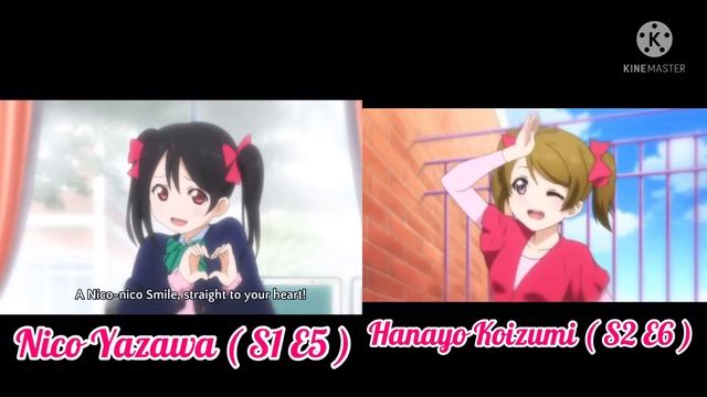 Nico Yazawa vs. Hanayo Koizumi || Nico Nico Nii ! || comparison