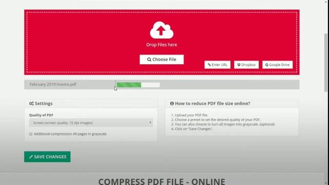 How to compress large PDF files