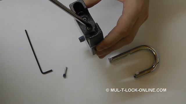 MUL-T-LOCK » How to install Shackle Protector on C-Series Padlock