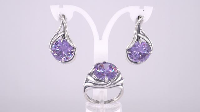 Комплект: Серьги арт.34816484-6 и Кольцо арт.24816484-6