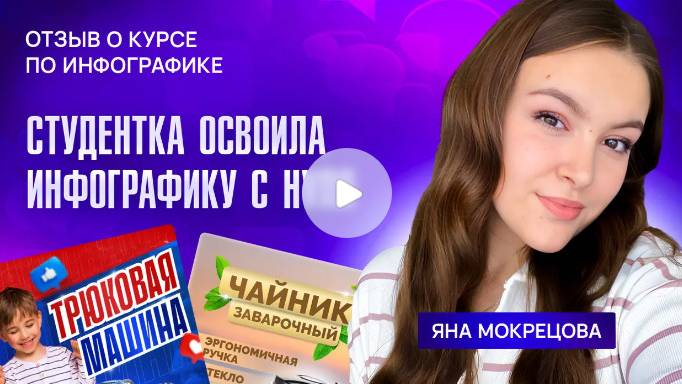 СТУДЕНТКА ОСВОИЛА ИНФОГРАФИКУ С НУЛЯ. ОТЗЫВ О КУРСЕ ПО ИНФОГРАФИКЕ