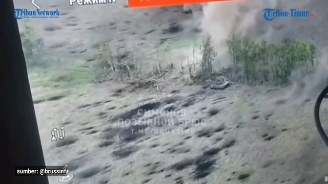 Tank Rusia Beraksi Lumpuhkan Pos Pertahanan Militer Ukraina