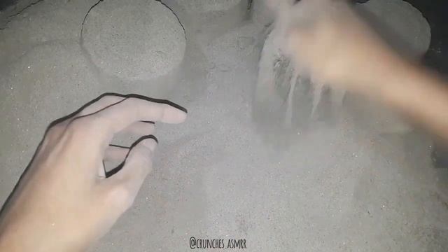 ASMR Dusty Sand Cement Blocks Crumbling on paper// Satisfying Sandplay// 700+ SUBS YAYY 😍🎉