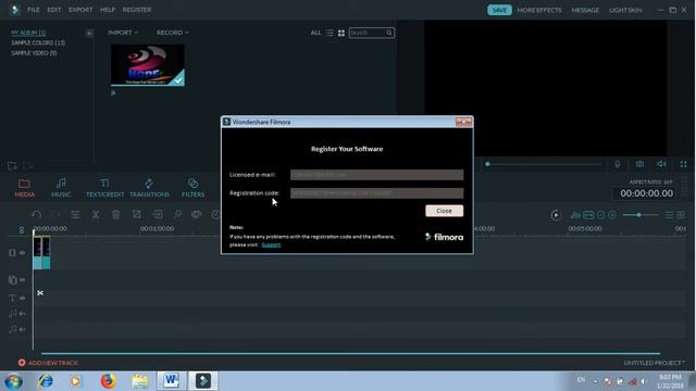 FILMORA WATERMARK- how to REGISTER ON FILMORA VIDEO EDITING TOOL in hindi/हिन्दीhope plus
