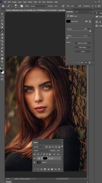 Выразительный взгляд в Фотошопе. Ретушь Photoshop