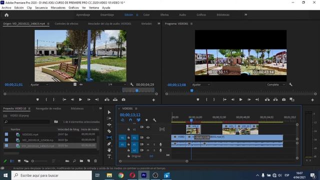 10.- LO QUE DEBES SABER EN PREMIERE PRO - MONITOR DE RECORTE - MOVER - DESLIZAR Y DESPLAZAR