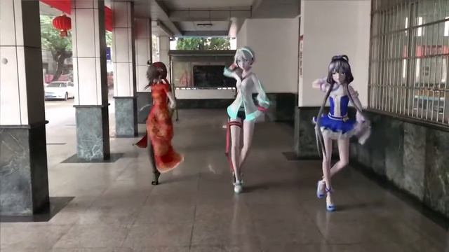 [MMD] When 2D Kawaii Girls come to Real World!!!