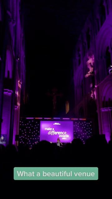 We went to the BBC Make A Difference Awards at Peterborough Cathedral