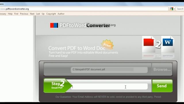 Convert your PDF to Word 2010 document for Free