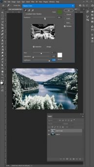 SHORTS Превращаем лето в зиму в Фотошопе Replace Color Photoshop