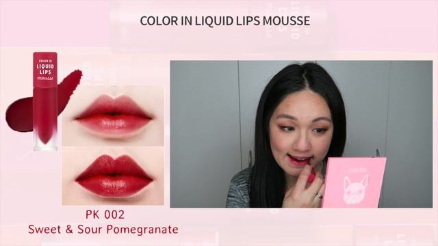ETUDE HOUSE COLOR IN LIQUID LIPS MOUSSE 컬러 인 리퀴드 립스 무스 |Full Swatches & Review