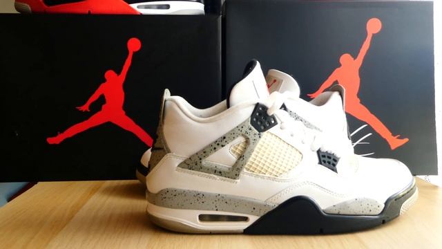 2016 Air Jordan 4 Cement  ( 4K Video )