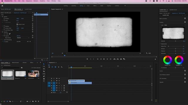 How To Create Old or Vintage Film Effect In Adobe Premiere Pro || Download Free Effect Footage.