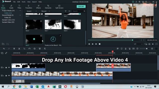 Awesome Ink Drop Slideshow || Filmora 9 Tutorial