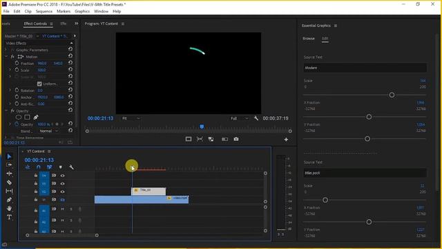 How to use Title Templates in premiere pro CC | Hindi Tutorial