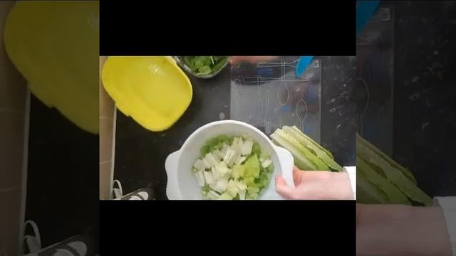 Salat with seed chicken breat for healthy