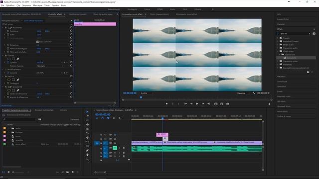 Transizione effetto zoom [ita] Adobe Premiere -