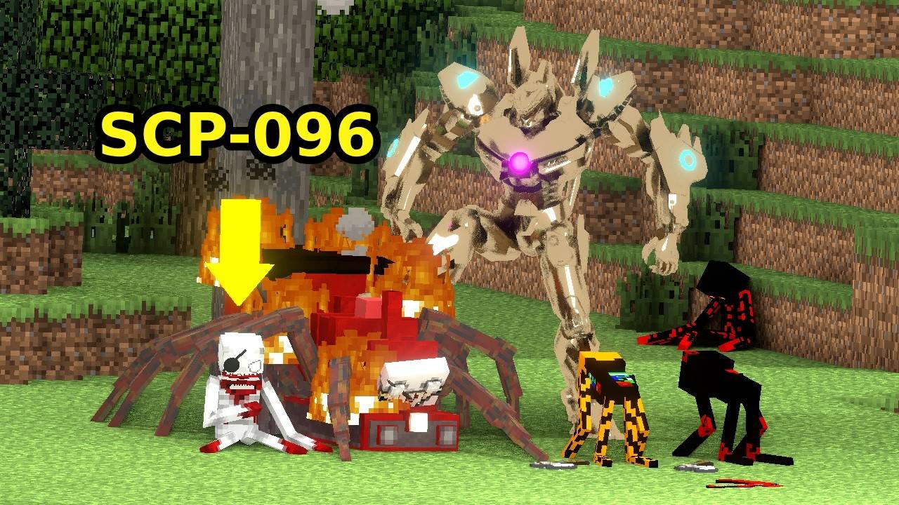 Халкбастер против SCP-096 с Чу-Чу Чарльзом - Анимация Minecraft