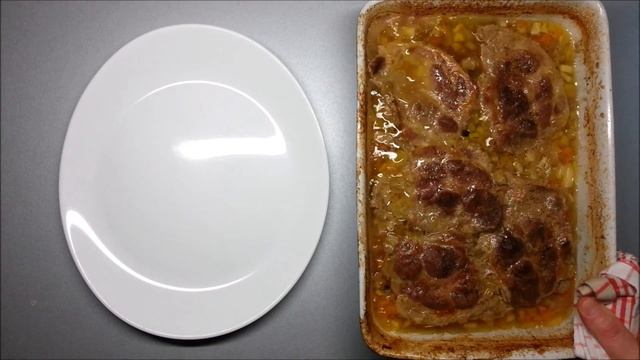 Vepřové krkovice se zeleninou na smetaně recept