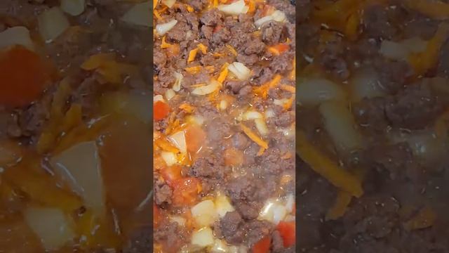 ГОВЯЖИЙ ФАРШ ПОМИДОРЫ МОРКОВЬ ЛУК СМЕТАНА КАРТОФЕЛЬ..ДЙЗАЙН БЛЮДА.