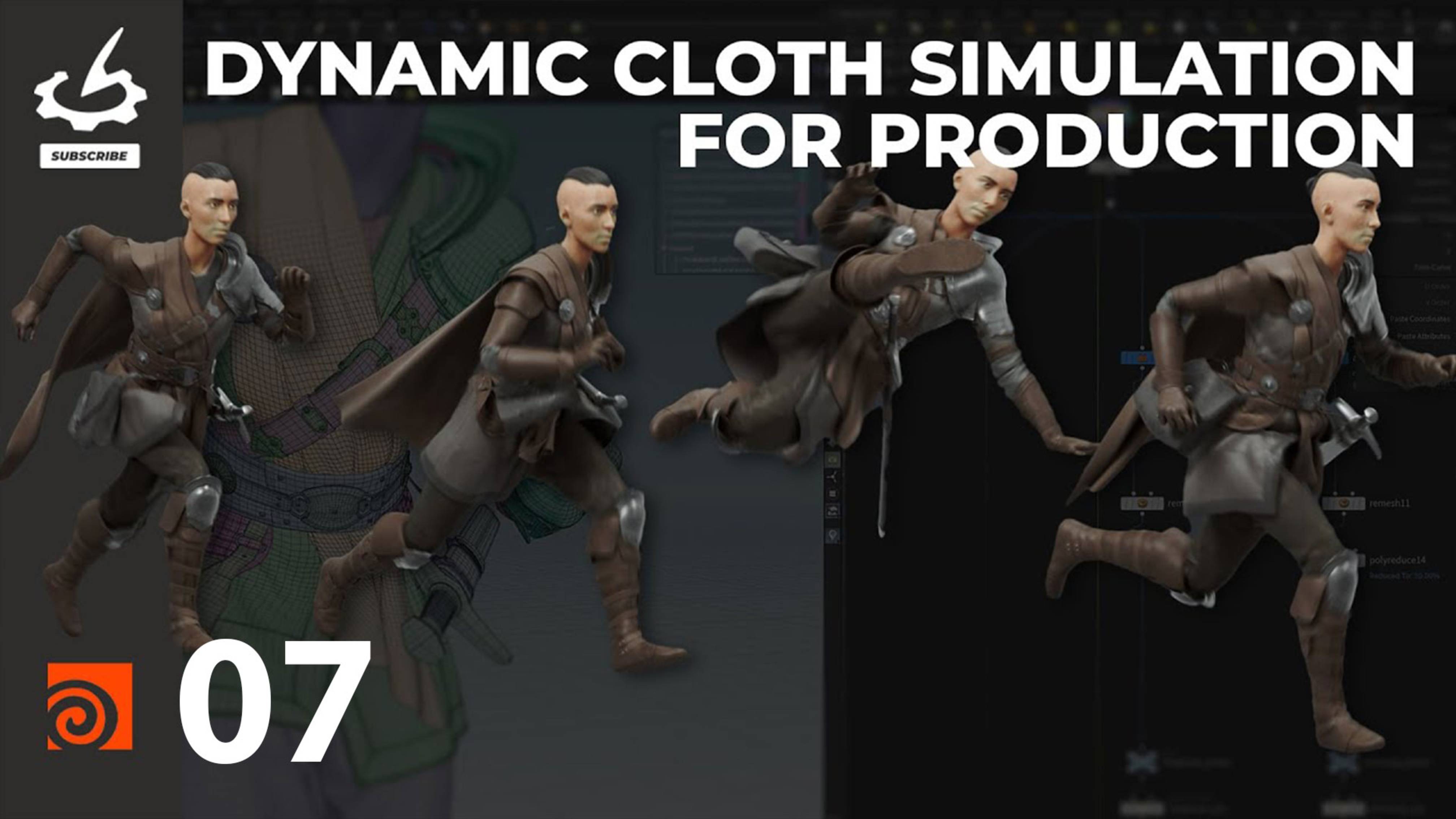 07. Adding A Sword To The Simulation - Dynamic Cloth Simulation for Production Houdini