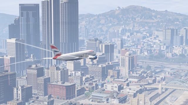 (4K-UHD) A380 Colliding LAPD Helicopter In Mid-Air | GTA 5
