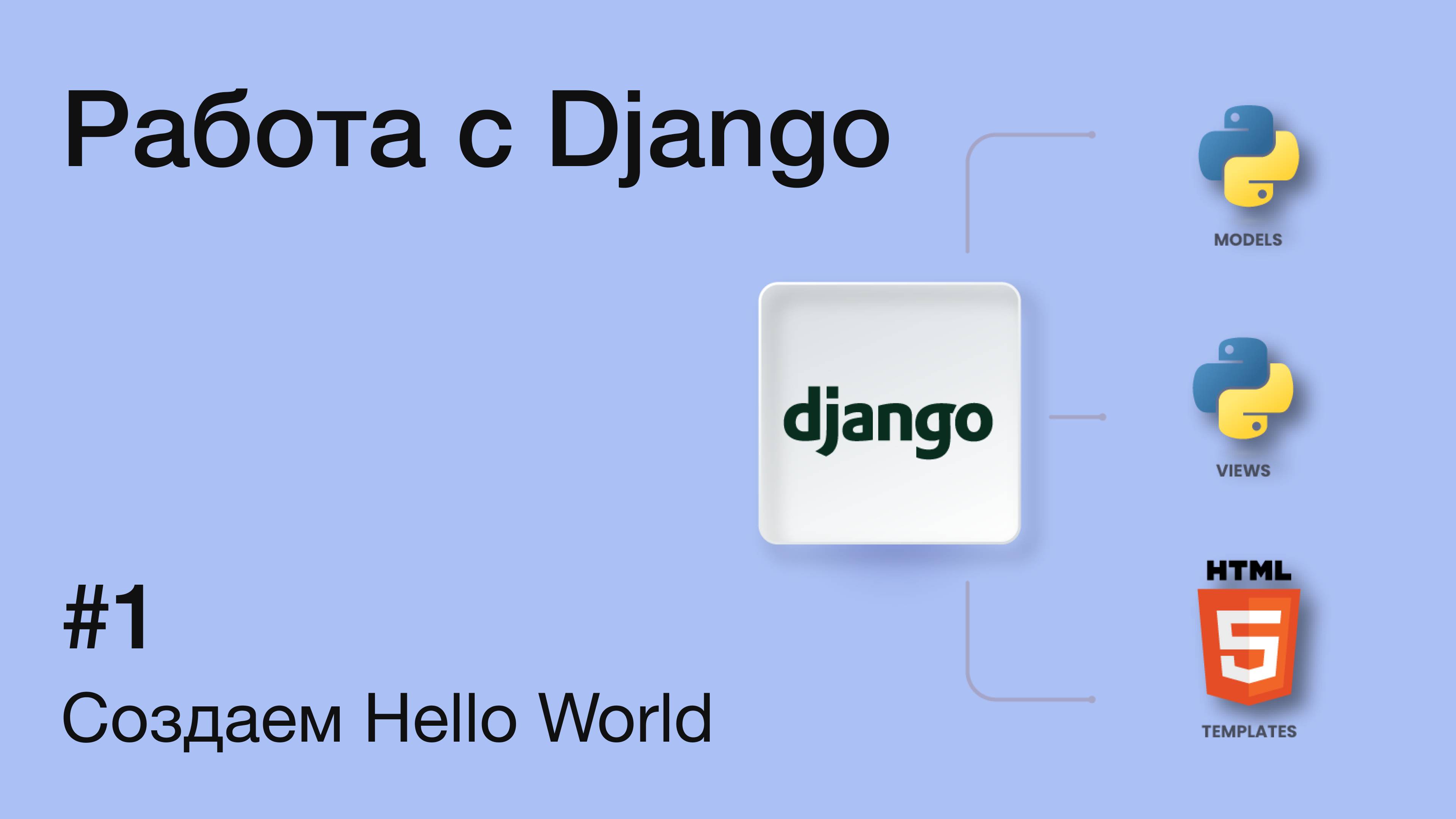 Создаём 'Hello World!' в Django: пошаговое руководство для начинающих | Первое приложение на Django