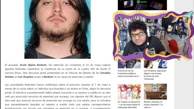 OTAKU ES ARRESTADO POR QUERER HACERLE DAÑO A UNA CHICA QUE CONOCIO EN UN FORO DE ANIME