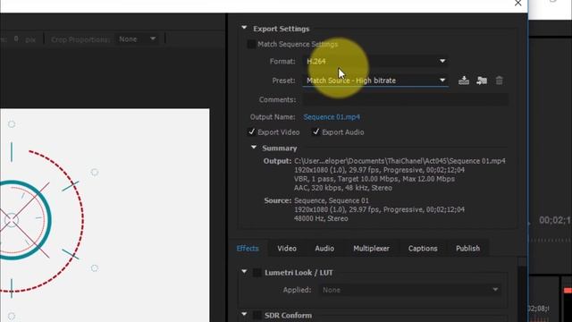 วิธี export premiere pro cc เป็นไฟล์ mp4 แบบเข้าใจง่าย พร้อมตัวอย่าง #premierepro