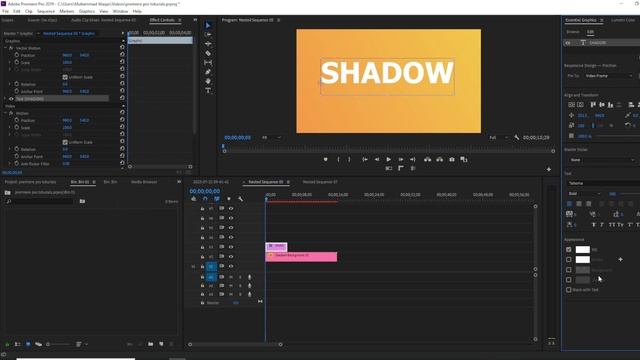 How to Add Drop Shadow On Text in Premiere Pro || Drop Shadow on Text Premiere Pro Tutorial