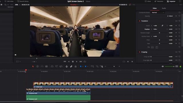 How to ANIMATE Split Screen in DaVinci Resolve 16