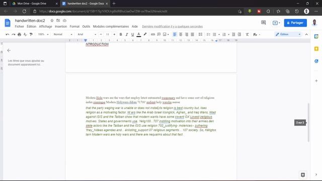 comment convertir un document scanné en MS WORD || un document ecrit a la maison editable en WORD