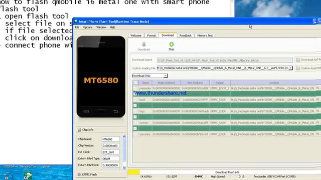 i6 metal one flash with smart phone flash tool