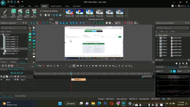 How to blur a text in VSDC | Text ko blur kese karte hai hai | VSDC Free Video Editor