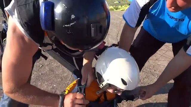Анапа 1 июня 2015 Полёт Татьяны на параплане