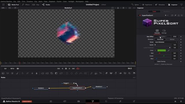 New Pixel Sorting Effect Plugin for Davinci Resolve | No Lag or Delay! FREE