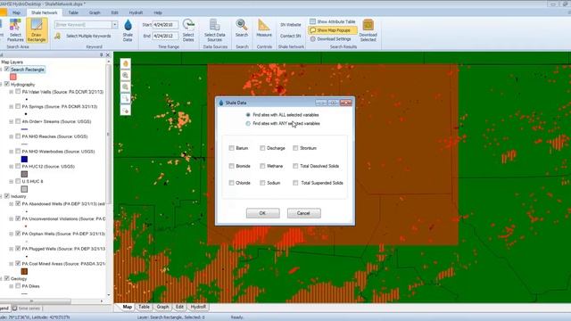 Shale Network Extension for HydroDesktop