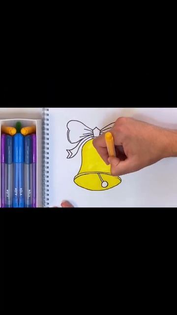 РИСУЕМ КОЛОКОЛЬЧИК #shorts