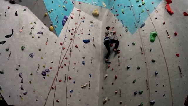 Фантастическая тварь на скалодроме