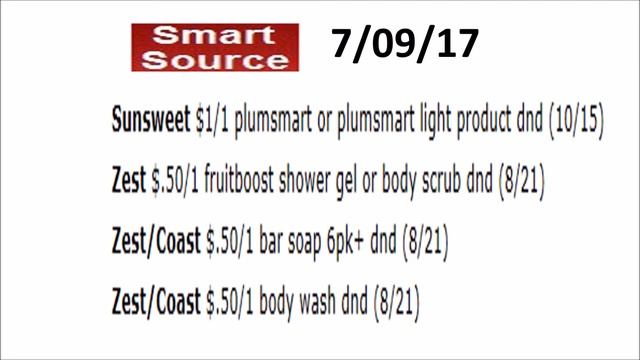 SMART SOURCE & RED PLUM JULY 9 , 2017