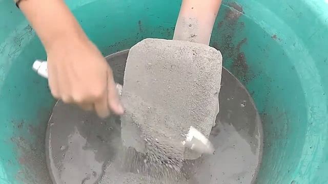 ASMR:🎉Sand Cement slabs Shave /Carving & Crumble in lots of water with creamy paste play🤤