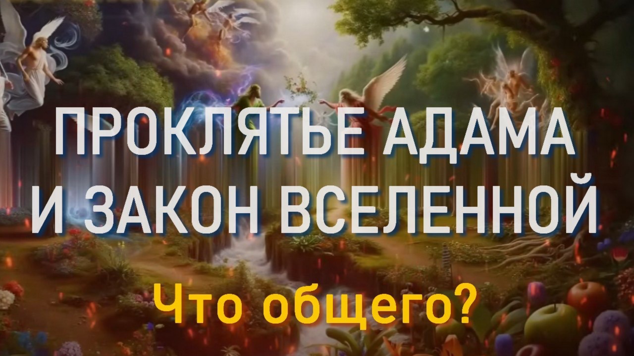 Проклятье Адама и закон вселенной. И что об этом говорит Библия?