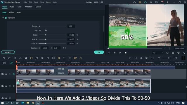 Custom Split Screen Effect On Filmora 11