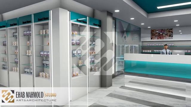 modern pharmacy interior design
