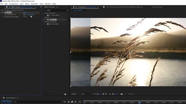 How to Create Wipe Transition - Adobe After Effects 2023 Tutorial