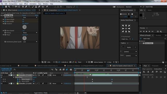 [AE/AMV[ Wave warp effect | Tutorial