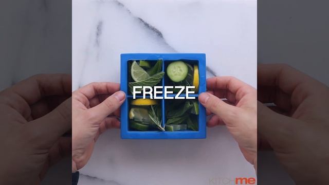 Herb and Citrus Infused Ice Cubes