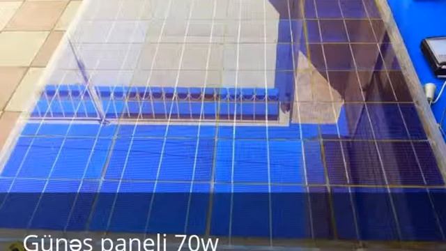 Günəş panelim (Günəş batareyası 70w) / Моя солнечная панель / My solar panel