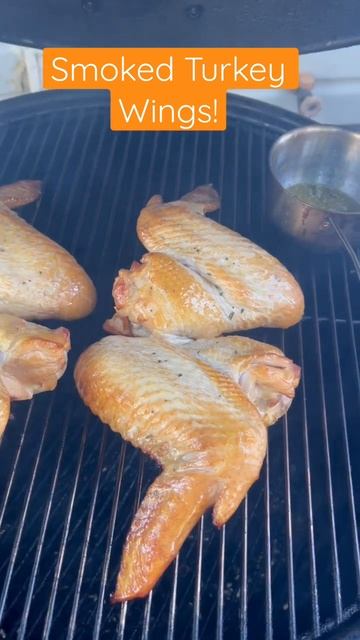 Smoked Turkey Wings (Sneak Peek!) #shorts #smokedturkey  #bbq